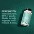 Biotin 5000 mcg Hair Skin Nails Supplement – High-Potency Hair Growth Vitamins for Women & Men – Provide Powerful Support for Healthy Hair, Strong...