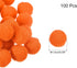 MECCANIXITY Pom Felt Balls Felting Fabric 1.5cm 15mm Orange for Home Crafts Project DIY Pack of 100...