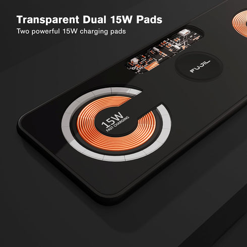 3 in 1 Magnetic Charging Pad Double 15W, Fast Wireless Charging Station, Charger for iPhone 15/14/13/12 Series, Android, Apple Watch, AirPods Pro ...