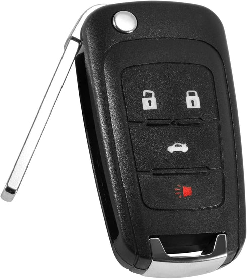VOFONO Keyless Entry Remote Flip Car Key Fob Fits 2010-2017 Chevy Camaro Cruze Equinox Impala Malibu Sonic/GMC Terrain/Buick Encore Allure Lacross...