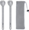 Titanium Spork Long Handle, 8.7" Camping Spork, Backpacking Spoon, Ultra Lightweight Camping Utensil for Backpacking Camping, Hiking, Travel...