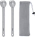 Titanium Spork Long Handle, 8.7" Camping Spork, Backpacking Spoon, Ultra Lightweight Camping Utensil for Backpacking Camping, Hiking, Travel...