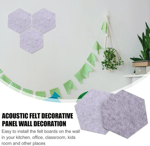 MAGICLULU 12 Pcs Felt Backdrop Wall Sticker White Pegboard Pink Frame Office Bulletin Board Notice Boards for Office Bulletin Board Paper Black Bu...