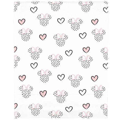 Disney Minnie Mouse Hearts Girl Standard 2-Pack Fitted Crib Mattress Sheets...