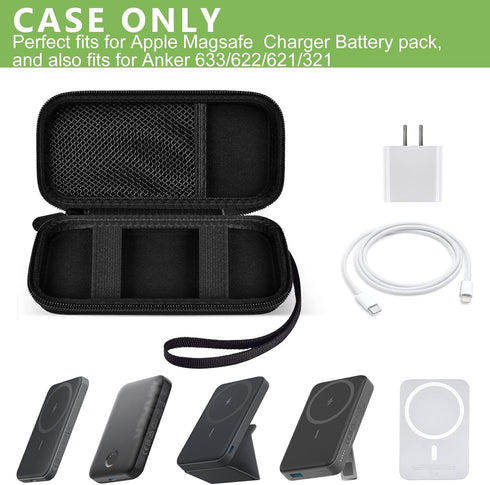 Charger Battery Pack Case Compatible with Apple MagSafe/for Baseus/for Belkin/for INIU, Holder for Anker 633/622/621/321 MagSafe Magnetic Power Ba...