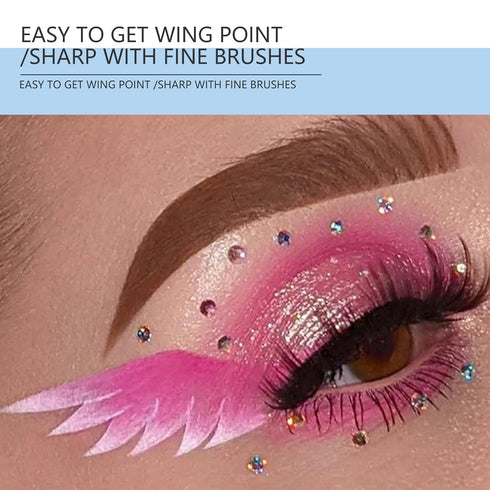 Eyeliner Brush Set Bent Gel Liner Makeup Brushes Angled Line Brush Fine Point Brush Precision Detail Eyeliner Brush with Cruelty Free Bristles Per...