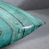Emvency Decorative Throw Pillow Cover Square Size 20x20 Inches Turquoise Wood Teal Barn Wood Weathered Beach Decor Pillowcase with Hidden Zipper D...