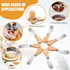 24 Pcs Little Cheese Spreader Knives 4.7 Inch Stainless Steel Butter Spreader Knives with Wooden Handle Mini Butter Knives Small Cheese Knives for...