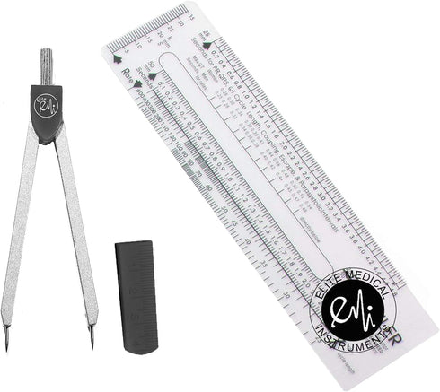 EMI Basix EKG Caliper and EKG Ruler Combination Set EKR-203...