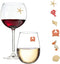 Beach Wine Charms Magnetic Glass Markers Set of 6 Tropical Summer Charms...
