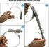 2 Pack Heavy Duty Worm Hose Clamp, Adjustable Range 2 1/4"-3 1/8" (57-79mm) 304 Stainless Steel Worm Gear Drive Hose Clamps for Water Pipe, Plumbi...
