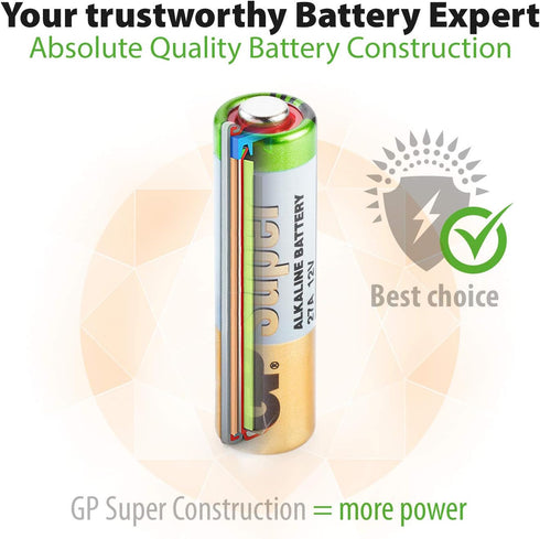 GP 27A (MN27) High Voltage Battery - Card of 5 pieces...