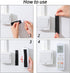 Hook and Loop Tape Double Sided Hook and Loop Tape with Adhesive Back Fastener Strip Reusable Double Side Hook Roll Sticky Glue Nylon Patch, Black...