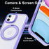 360°Rotatable Ring Magnetic Stand Case for iPhone 11 Compatible with MagSafe, Military Shockproof Protective Matte Phone Cover Case Built-in Invis...