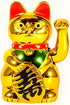 Lucky Cat Fortunes - Gold Waving Feng Shui Cat for Store Decoration...