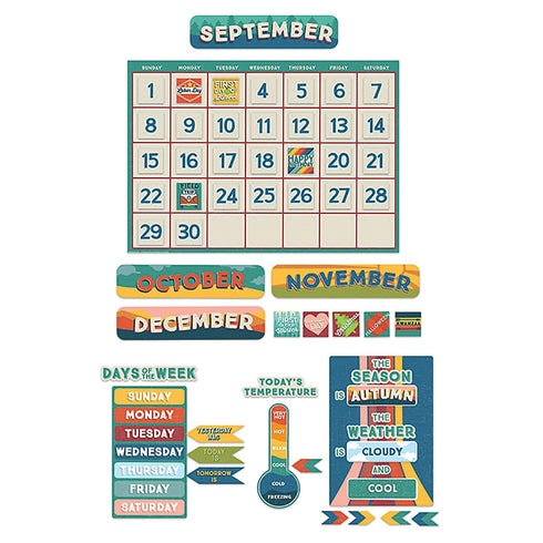 Eureka Adventurer Calendar Bulletin Board Set...