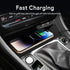 Compatible with Volkswagen Jetta Sprint 2019 2020 2021 2022 2023 Wireless Charger Pad Silicone Dual Charging Ports 15W Adapter for Smartphone Phon...