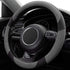 Xizopucy Steering Wheel Covers Gray Universal Microfiber Leather, Suitable for 14 1/2-15 inch Car Steering Wheel Cover, Breathable, Anti Slip & Od...