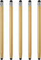 MECCANIXITY 5pcs Stylus Pens for Touch Screens Dual Rubber Tips Capacitive Stylus Universal Tablet Pen Sensitivity Precision, Champagne Gold...