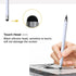 Stylus Pen for iPad, 2 in 1 Stylus Pen Universal for iPad/iPhone All Capacitive Touch Screens, Pencil Writing On Paper for Children/Student(Black+...