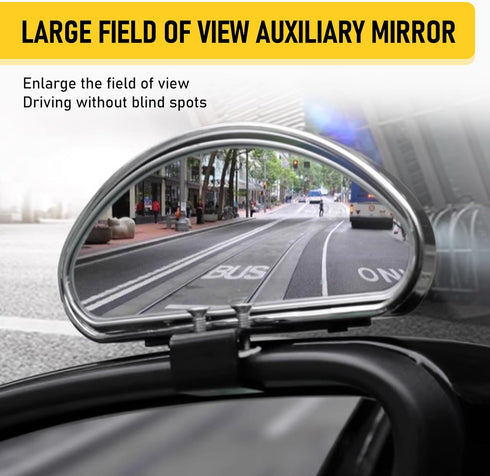 2 PCS Car Blind Spot Mirrors, Universal Wide Angle Mirror, Blindspot Convex Side Eye Mirrors, Car Auxiliary Mirrors, Automotive Body Parts Exterio...