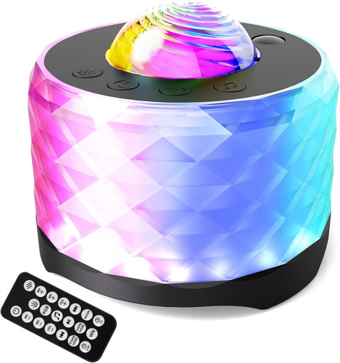 Galaxy Projector?3 in 1 RGB Music Aurora Projector Night Light with Bluetooth Speaker and White Noise, Timer, Moon Projection for Baby Kids Adults...