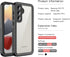 Clear Case for Samsung Galaxy S23 FE Case Waterproof Heavy Duty Full Body Protective with Built-in Screen Protector Dustproof Shockproof Phone Cas...