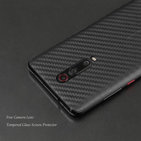 Ibywind Screen Protector For Xiaomi Mi 9T/Redmi K20/K20 Pro,with 2Pcs Tempered Glass,1Pc Camera Lens Protector,1Pc Backing Carbon Fiber Film [Fing...