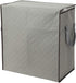2 Pack Foldable Large Storage Bags - Horizontal + Erect for Comforter Blanket Quilt Clothes Pillow, Clear Window & Handles, Closet Under Bed Organ...