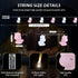 Unicorn String Lights 10led 6.8ft Unicorn Fairy Lights Girl Room Decoration Super Fun Indoor Battery Powered String Lights(Pink/White)...