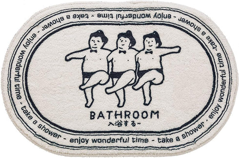 Funny Bath Mats Cute Cartoon Bath Rugs Soft Non Slip Bathroom Door Mat Floor Carpet Bedroom Durable Living Room Kitchen Doormat Area Rug Runner Ru...