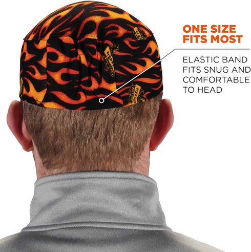 Ergodyne unisex adult 3-pk Cap, Flames, One Size US...