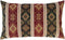 Kilim Throw Pillow Covers Burgundy Red and Green - 14 x 24 Inches Decorative Lumbar Pillows, Boho Room Decor for Couch, Bohemian Outdoor Case for ...