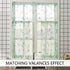 MRTREES Sheer Tier Curtains Rod Pocket, Short Voile Cafe Curtains, Floral Embroidered Kitchen Tiers Small Half Window Treatment for Basement/Bathr...