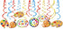 30Ct Art Hanging Swirl Decorations, Sip n Paint Party Supplies, Little Painting Artist Birthday Theme Decor for Boy Girl Kids Baby Shower...