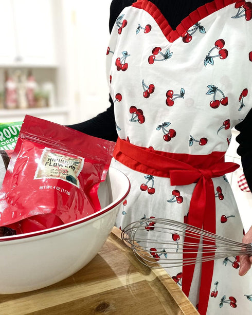 Wrapables Adjustable Flirty Hostess Apron, Sweet Cherries...