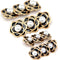 18/25mm Retro Black Flower Metal Buttons, White Pearl Jewelry Decorations for Clothes, Women Coat, Blazer, Suit, Wedding Dress, DIY Crafts, Sewing...