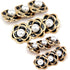 18/25mm Retro Black Flower Metal Buttons, White Pearl Jewelry Decorations for Clothes, Women Coat, Blazer, Suit, Wedding Dress, DIY Crafts, Sewing...