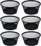 SLSON 6Pack Paper Clip Holder Wire Mesh Paperclip Dish Holders Desktop Round Paper Clip Dispenser for Desk Office Organizer Accessories,Black...