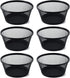SLSON 6Pack Paper Clip Holder Wire Mesh Paperclip Dish Holders Desktop Round Paper Clip Dispenser for Desk Office Organizer Accessories,Black...