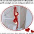 27.6" Hanging Monkey Stuffed Animals Plush Cute Monkey Toy for Kids Adults, Red...