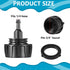 5 Pcs Drip Irrigation Hose Connectors 1/4 Inch Drip Irrigation Tubing to 3/4 Inch Garden Faucet Adapter Garden Drip Irrigation System Drip Hose Fi...
