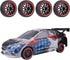HobbyPark 12mm Hex PreGlued 1/10 RC Touring Car Wheels and Tires 1.02" 26mm Wide, 2.55" Tall Soft Rubber for Tamiya HPI Traxxas Redcat Kyosho Brus...