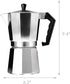 Primula Classic Stovetop Espresso and Coffee Maker, Moka Pot for Italian and Cuban Café Brewing, Greca Coffee Maker, Cafeteras, 9 Espresso Cups, S...