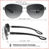 CARFIA Polarized Sunglasses for Women UV Protection Ultra-Lightweight Comfort Metal Frame Driving Glasses CA3210...