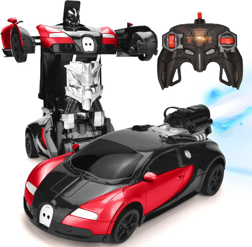 RC Robot Car for Kids Transform Car Toy, Deformation Remote Control Vehicle with Gesture Sensing One Button Transformation 360°Rotating Drifting 1...