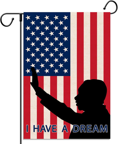Martin Luther King Jr Garden Flag I Have A Dream Mlk Day Decoration African American Double Sized Yard Outdoor Decor...