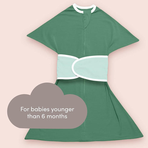 SleepingBaby Zipadee-Zip Snuggle Strap - Wearable Blanket Accessory for Transition Swaddle - One Size, Mint...