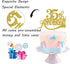 Gold Glitter 35th Anniversary Cake Topper - for Happy 35th Wedding Anniversary / 35th Birthday Party/Cheers to 35 Years Party Decorations...