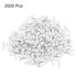 uxcell 2000 Pcs Insulated Ferrule Wire Connector Electrical Crimp Terminal 22 AWG for Electrical Projects White...